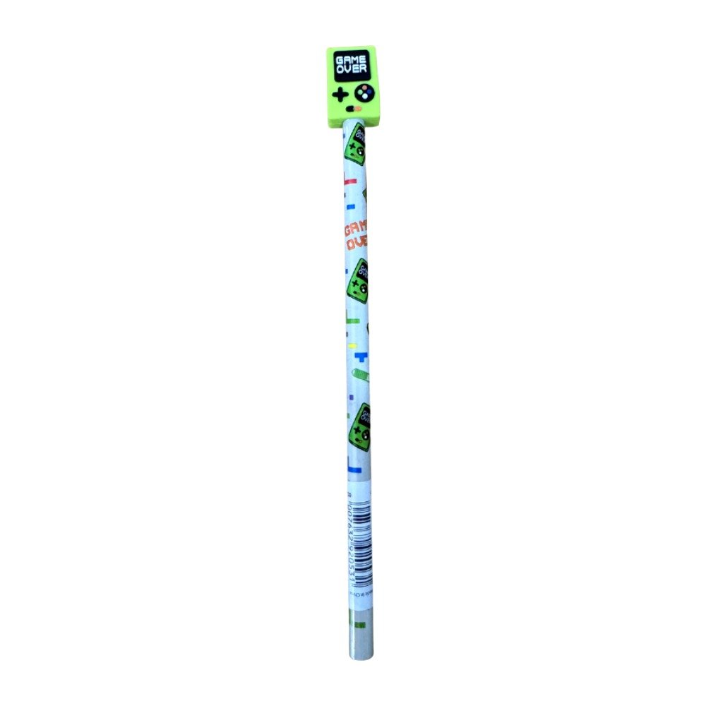 lápis gamer game over tnt cor verde