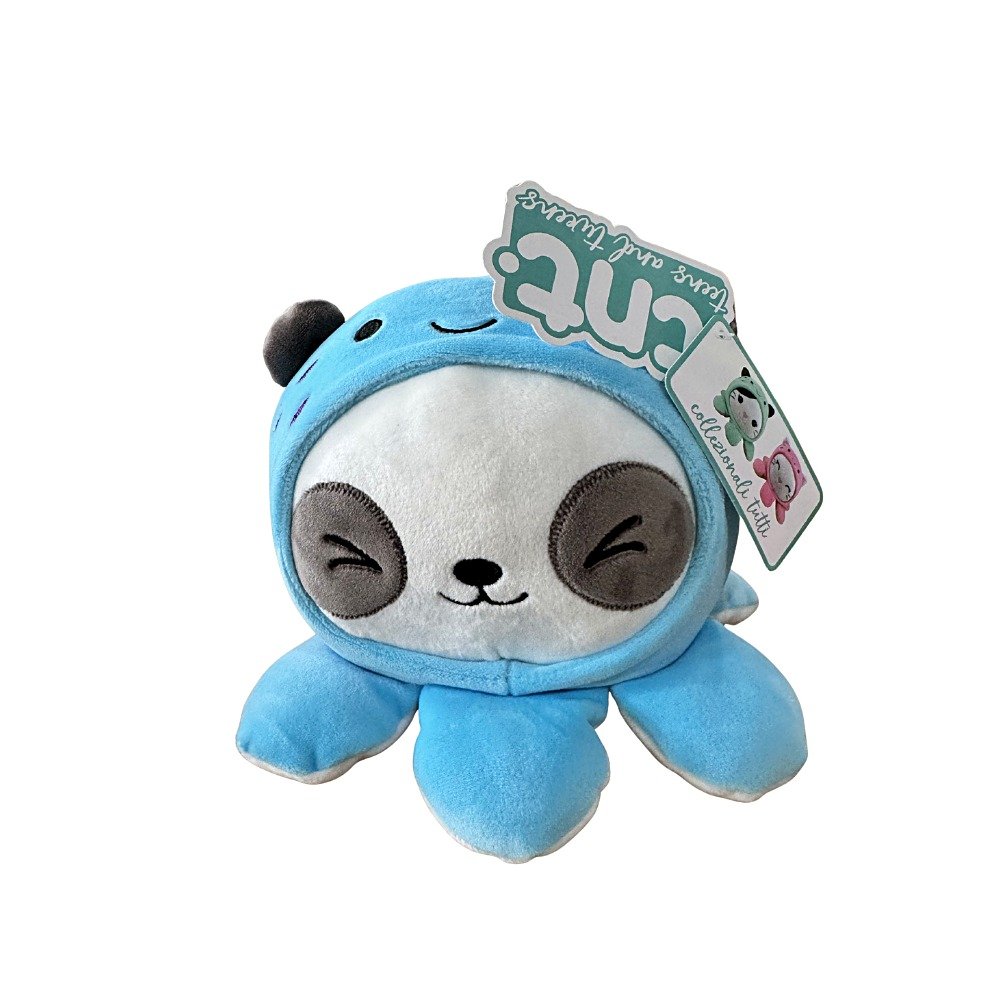 Peluche TNT Tutti gatinho com fantasia azul para presente infantil
