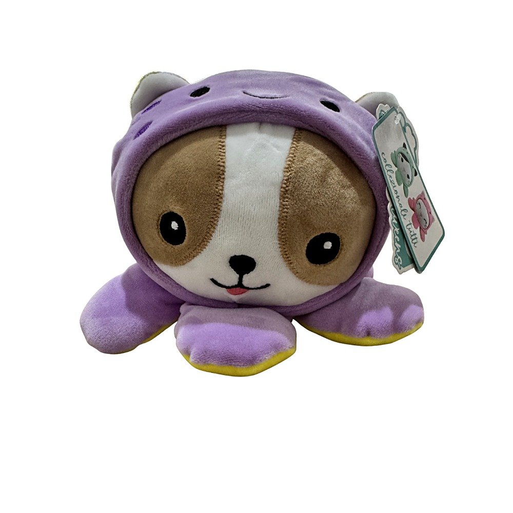 Peluche TNT Tutti gatinho com fantasia lilás para presente infantil